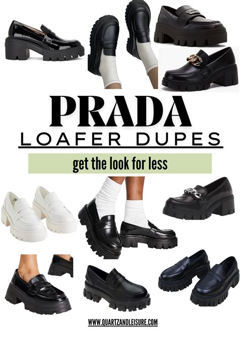 prada monolith loafer dupe|prada platform heels dupe.